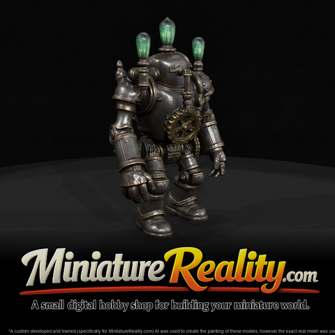 Nightmare Clockwork Creatures Gears Of Despair miniature, three-quarter view