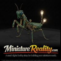 Nightmare Clockwork Creatures The Mechanical Manti miniature, three-quarter view — thumbnail 1