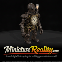 Nightmare Clockwork Creatures The Shadowed Sentine miniature, three-quarter view — thumbnail 1