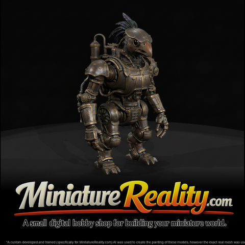 Nightmare Clockwork Creatures The Steam Powered Ha miniature, three-quarter view