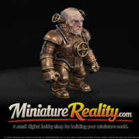 Nightmare Clockwork Creatures Valve Beast miniature, three-quarter view — thumbnail 1