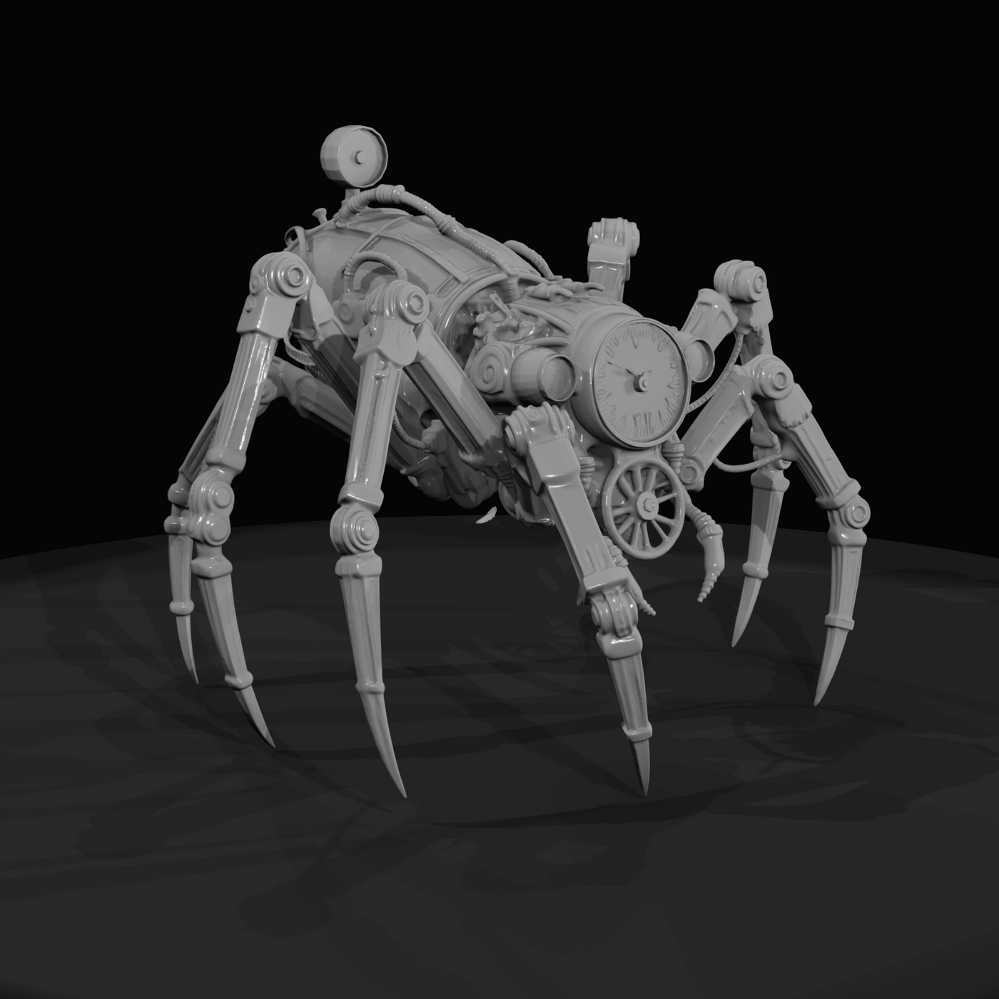 Nightmare Clockwork Creatures Giant Clockwork Spider (1890s)