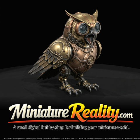 nightmare clockwork creatures mechanical owl