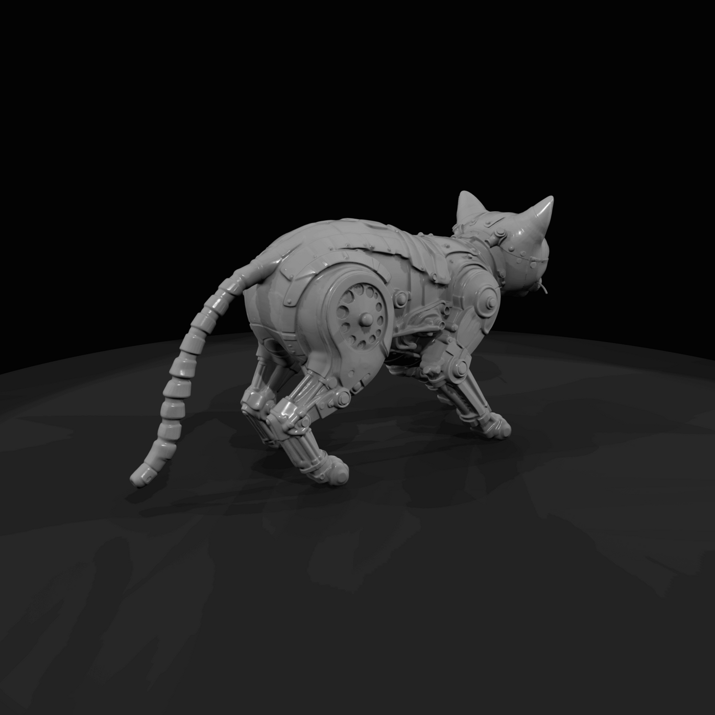 Nightmare Clockwork Creatures Vintage Automaton Cat (2020s)