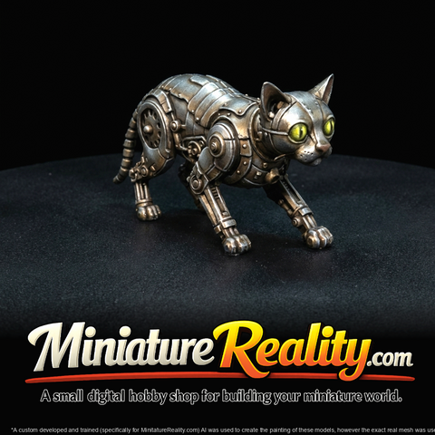 nightmare clockwork creatures vintage automaton cat