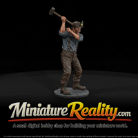 1880s Underground Miner Double Jack Striker miniature, three-quarter view — thumbnail 1
