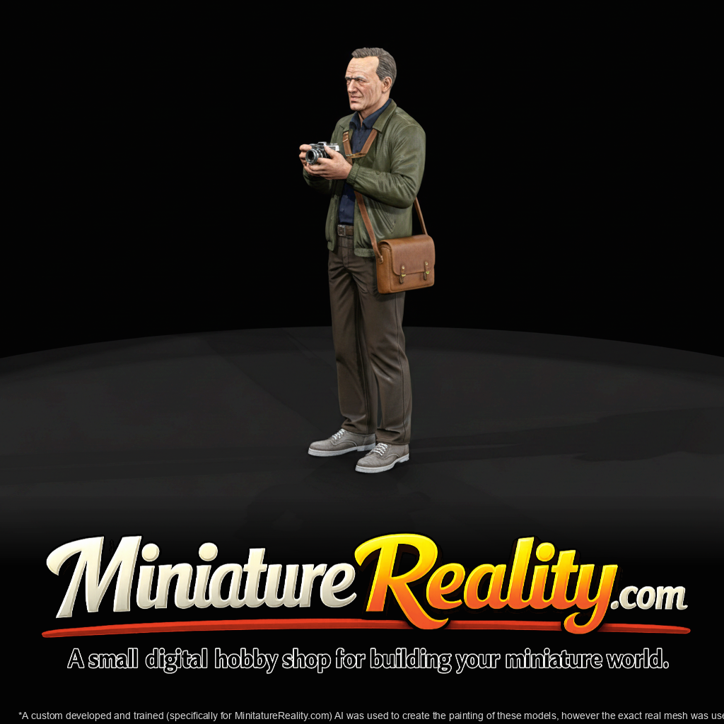 Older Man with Camera — Park Figure