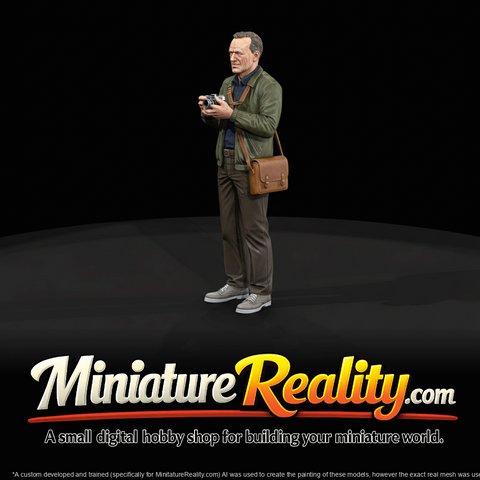 Older Man with Camera — Park Figure