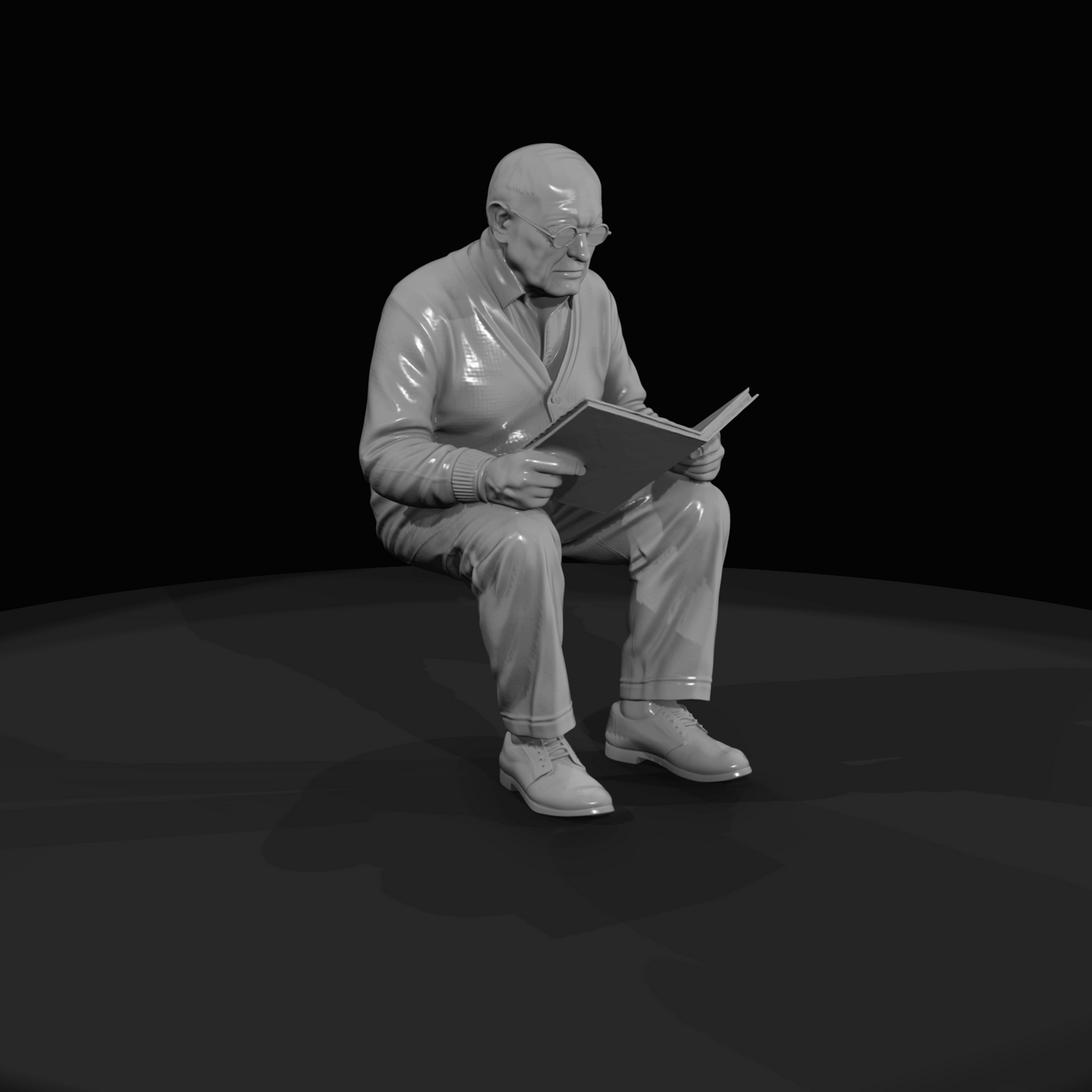 Only Generate People Elderly Man With (estimated)