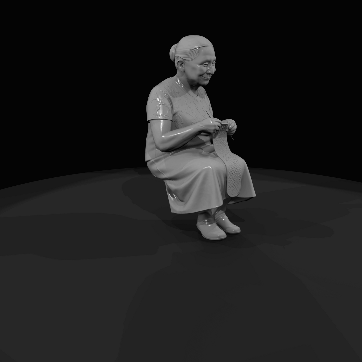Only Generate People Elderly Woman (estimated)