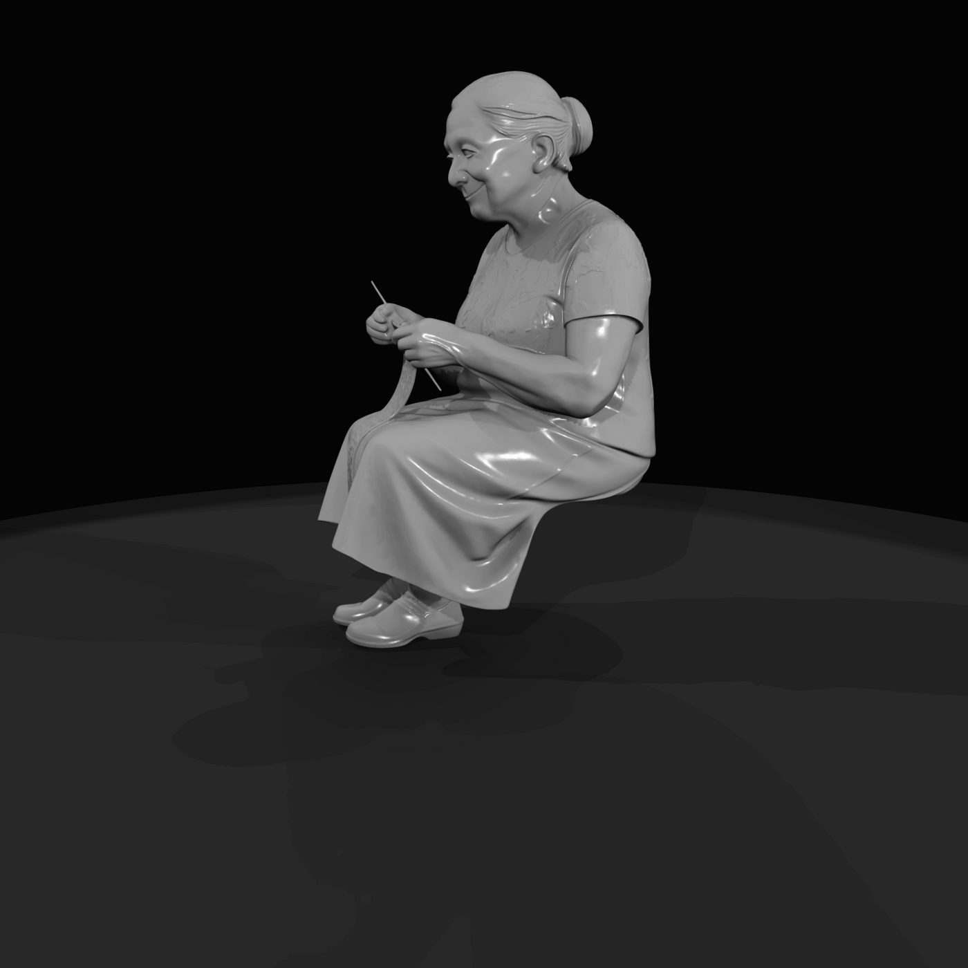 Only Generate People Elderly Woman (estimated)