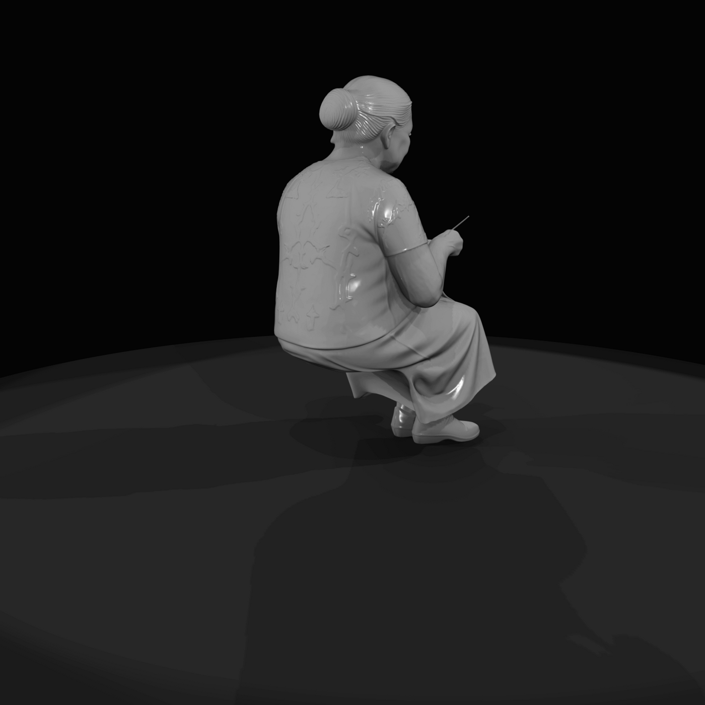 Only Generate People Elderly Woman (estimated)