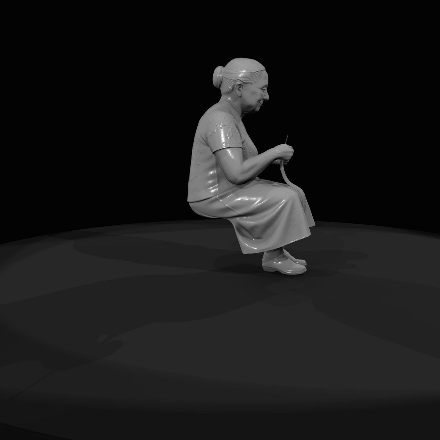 Only Generate People Elderly Woman (estimated)