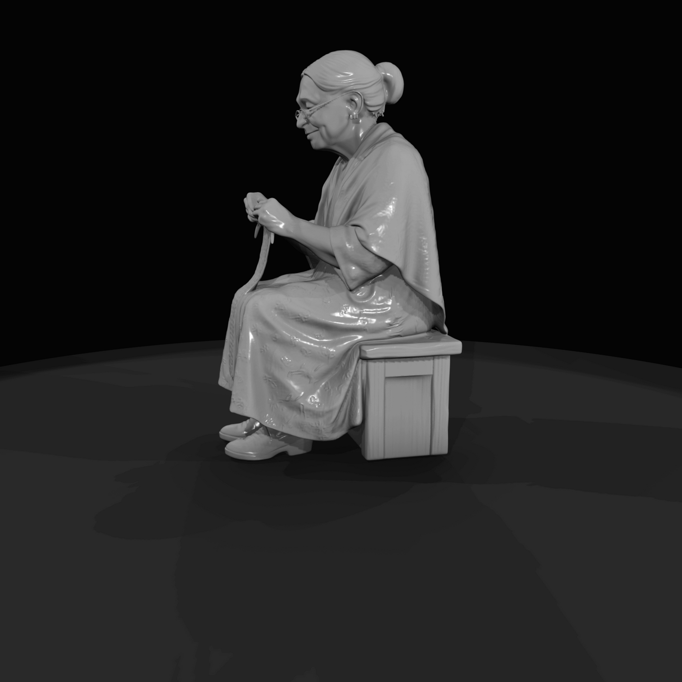 Only Generate People Old Woman (estimated)