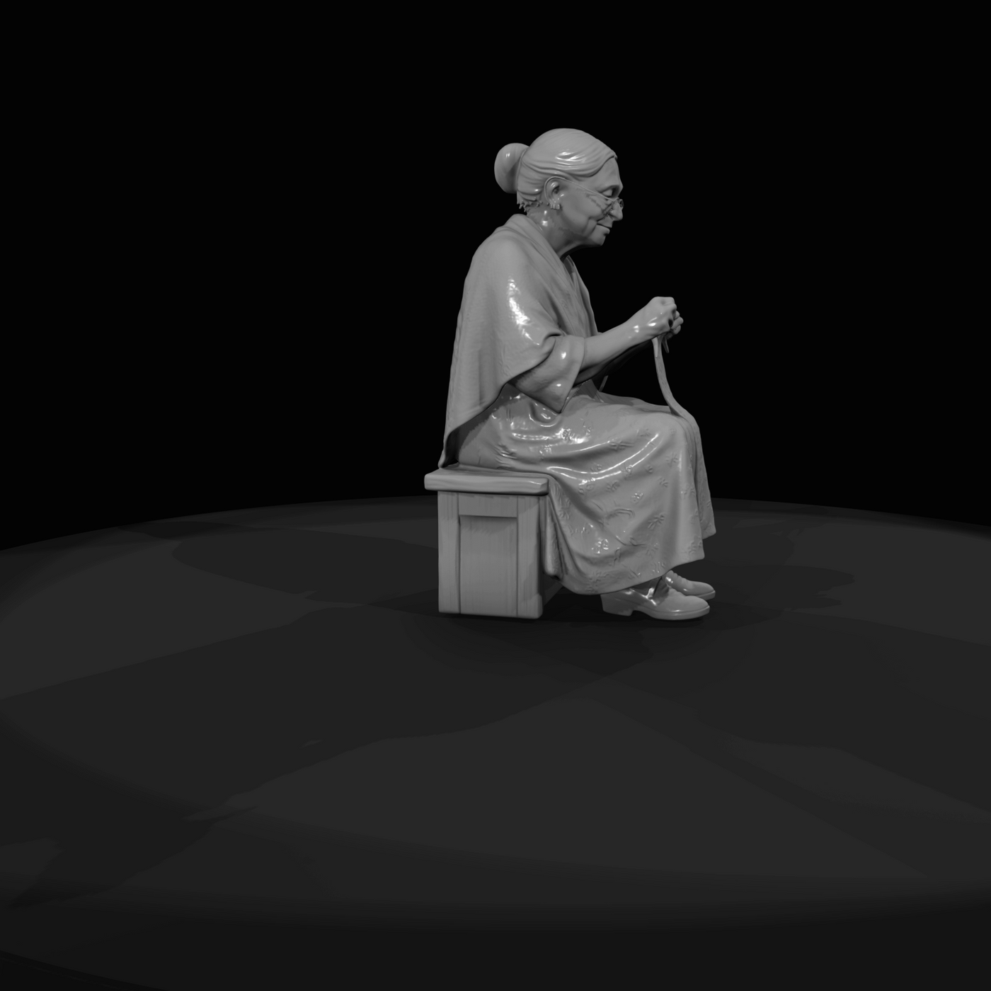 Only Generate People Old Woman (estimated)