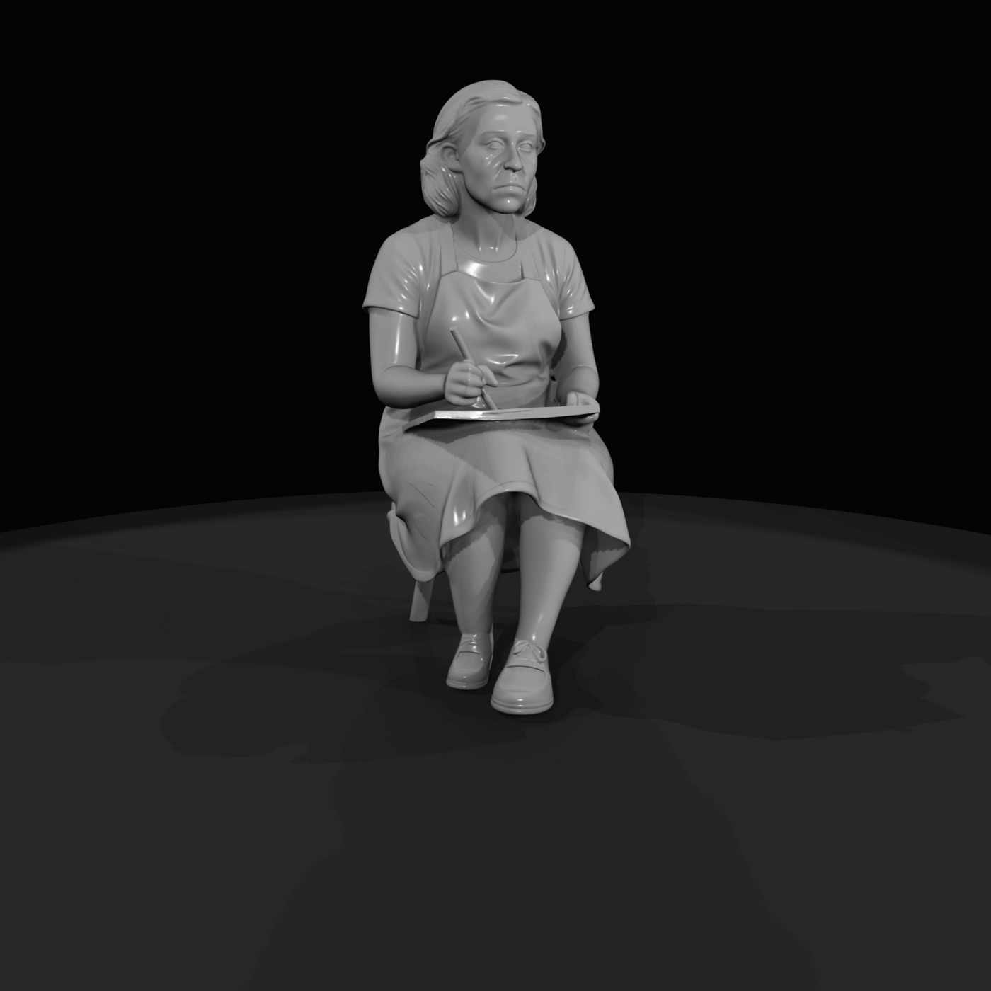 Only Generate People Pensive Artist (estimated)