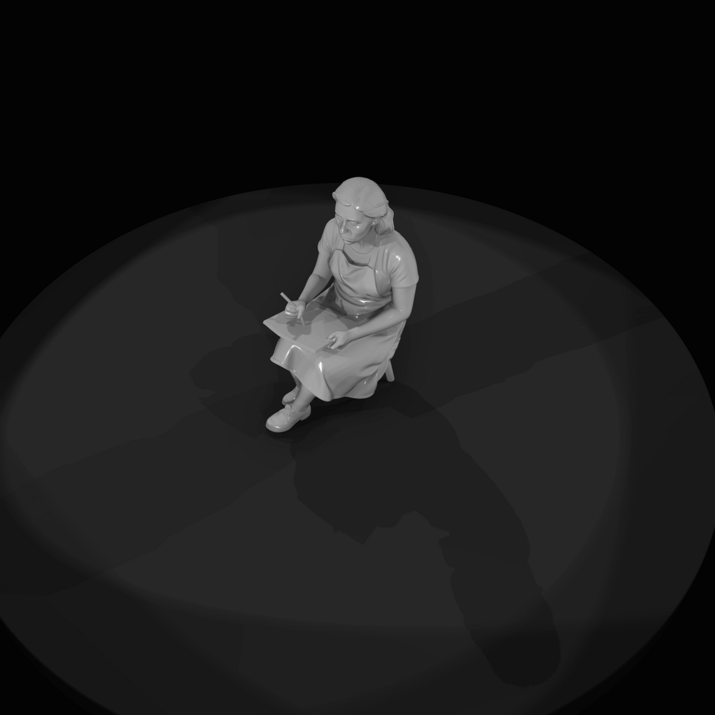 Only Generate People Pensive Artist (estimated)