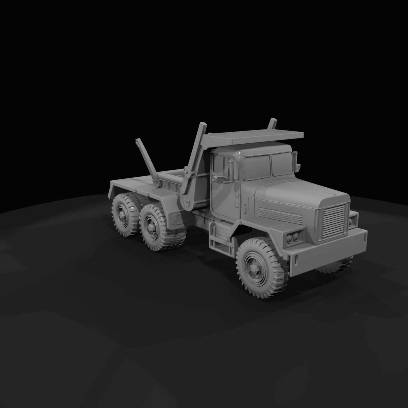 Orange Heavy Duty Truck (1990s-2000s)
