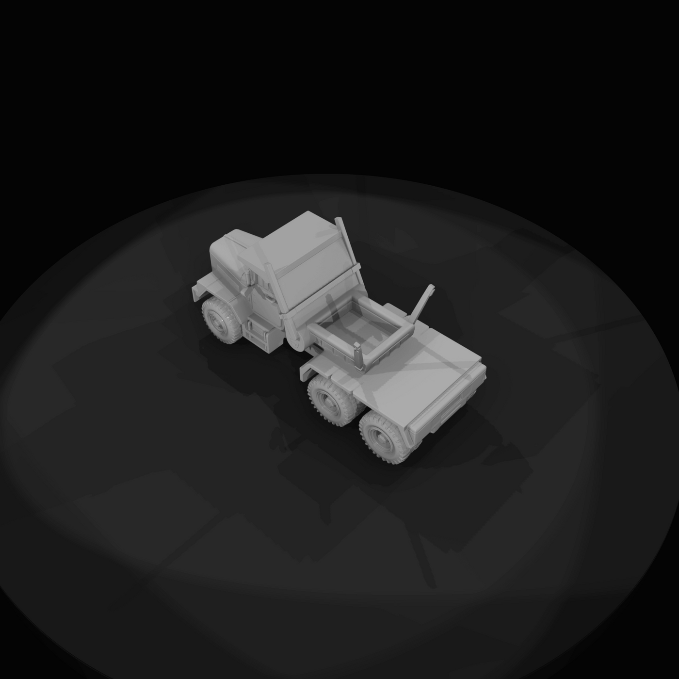 Orange Heavy Duty Truck (1990s-2000s)