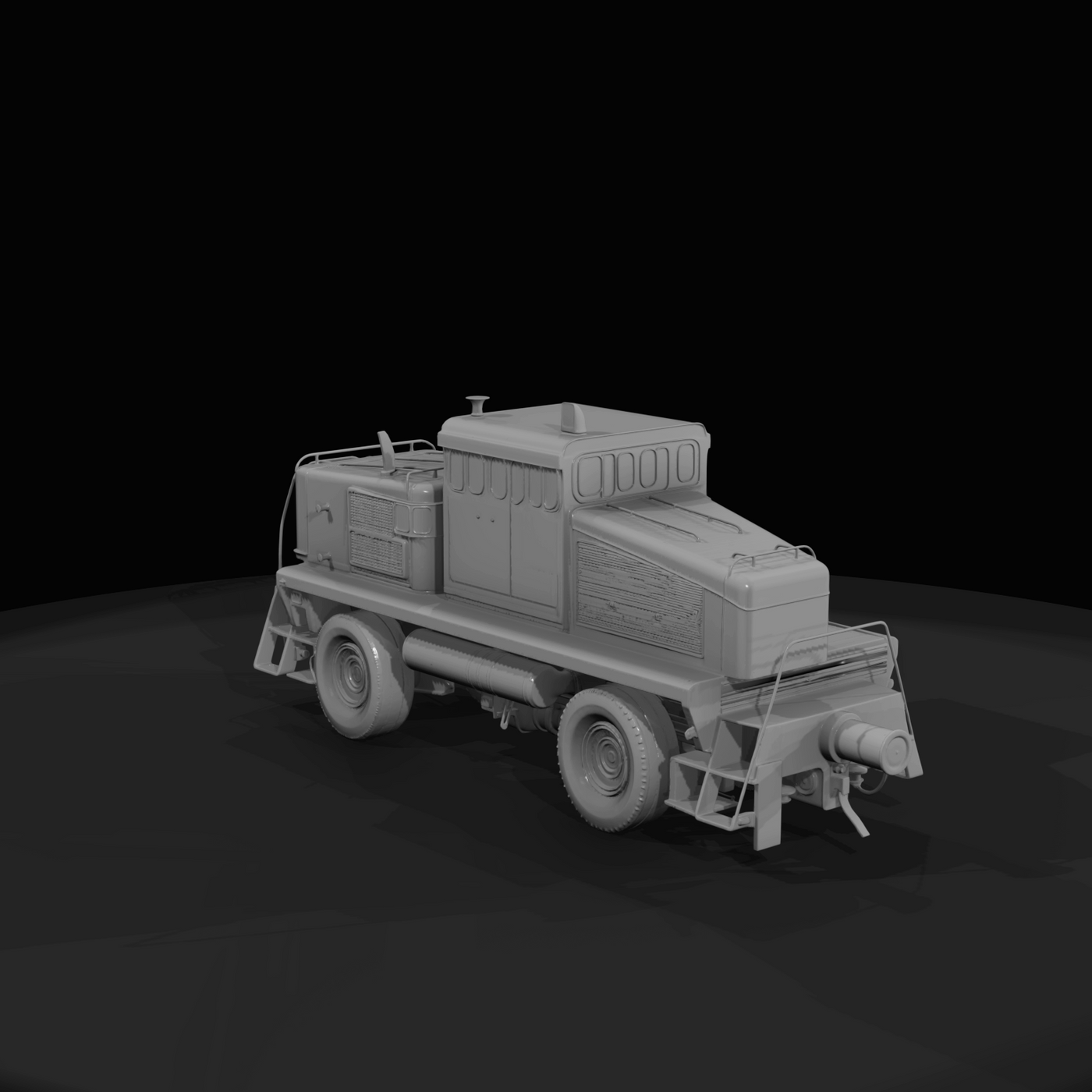 orange rail maintenance vehicle