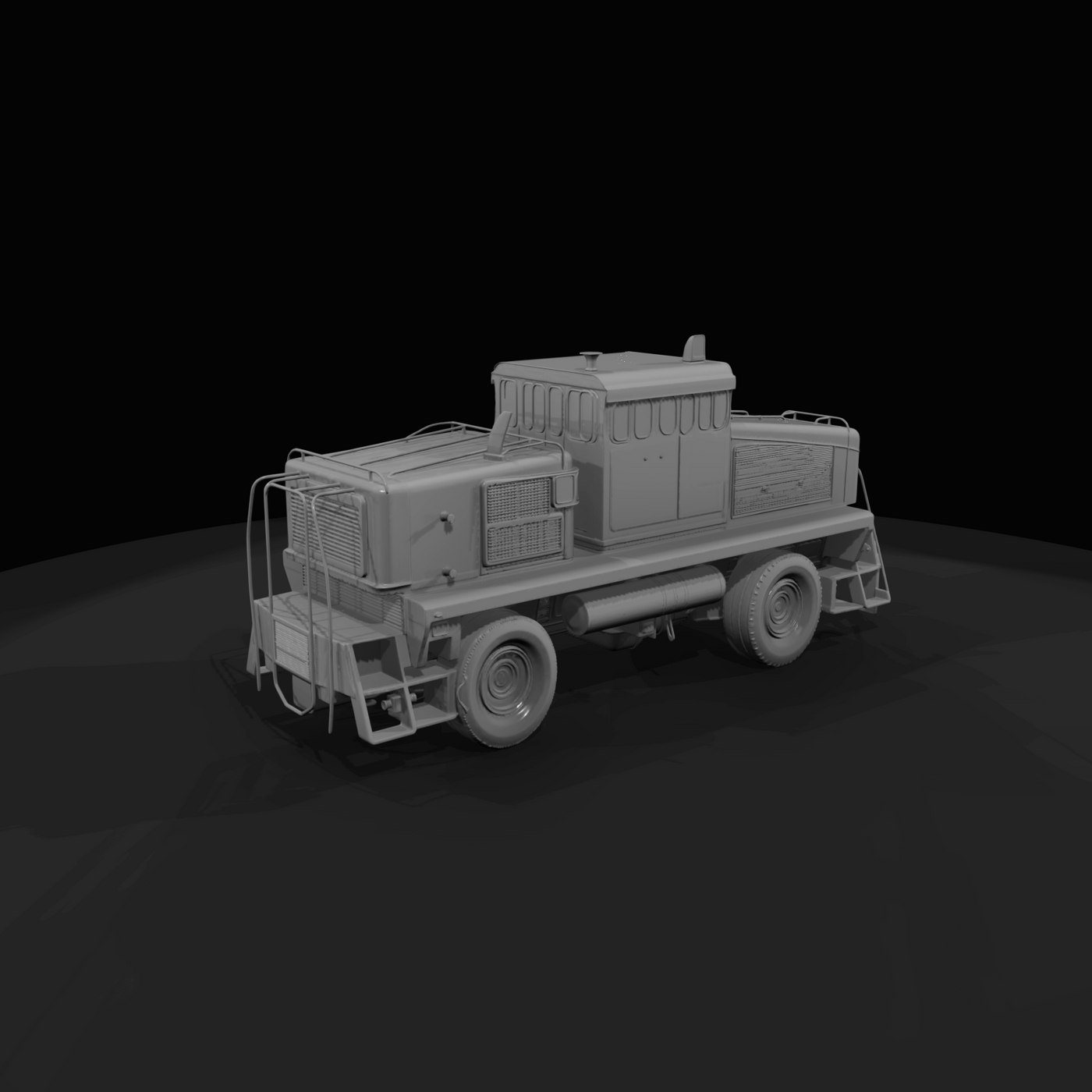 orange rail maintenance vehicle