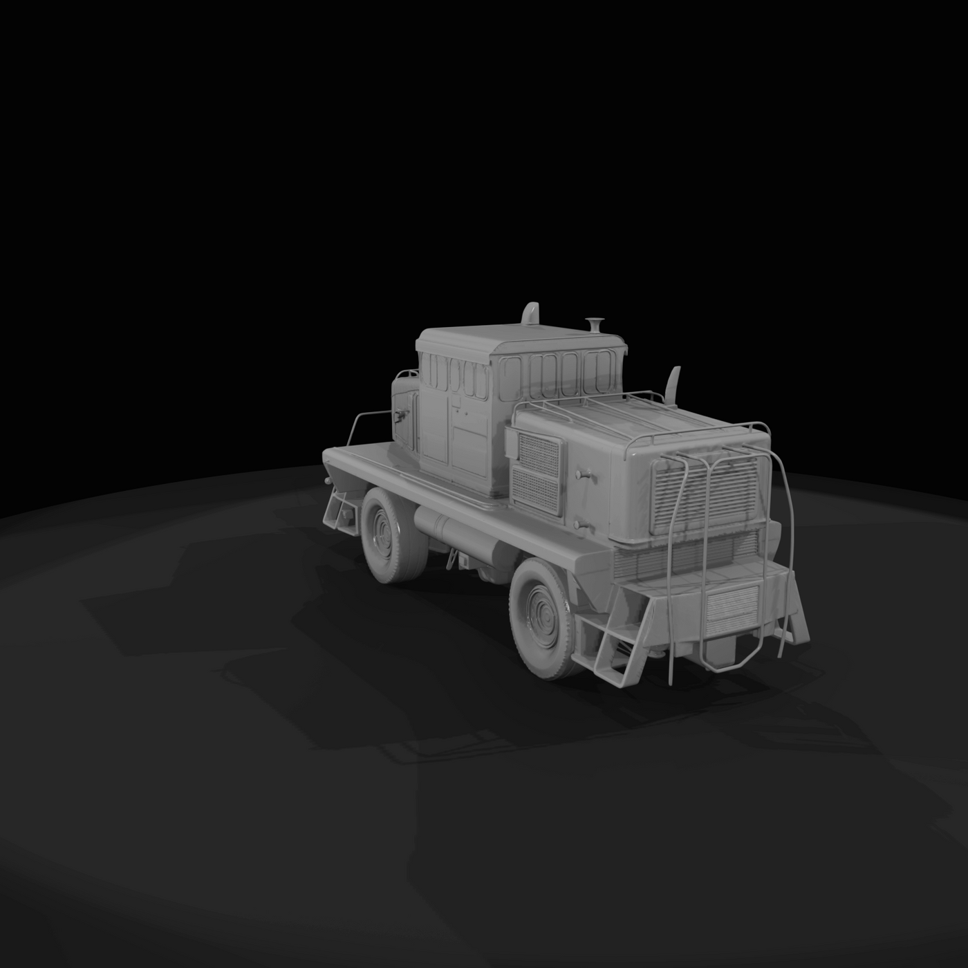 orange rail maintenance vehicle