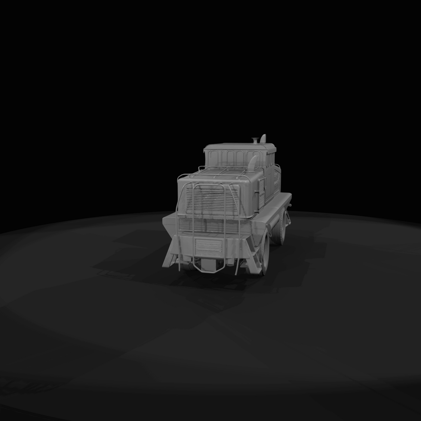 orange rail maintenance vehicle