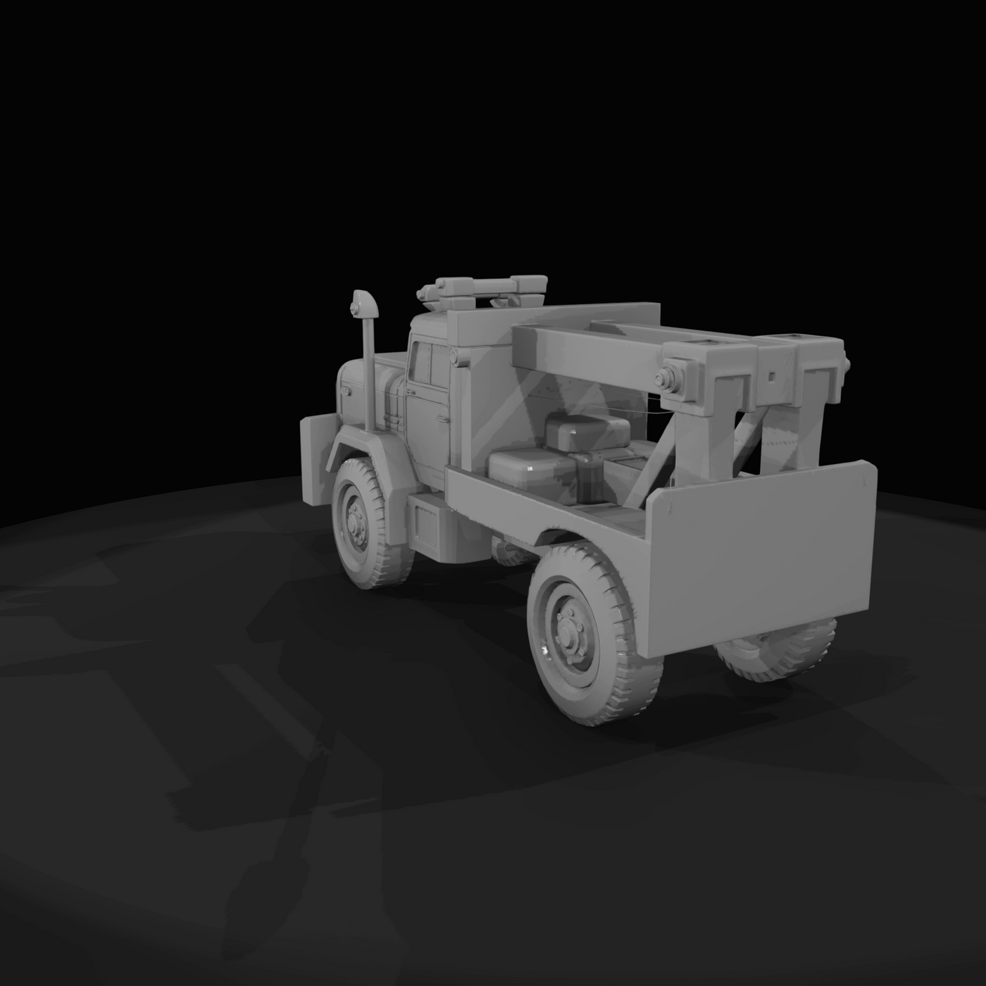 Orange Utility Truck (1960s-1970s)