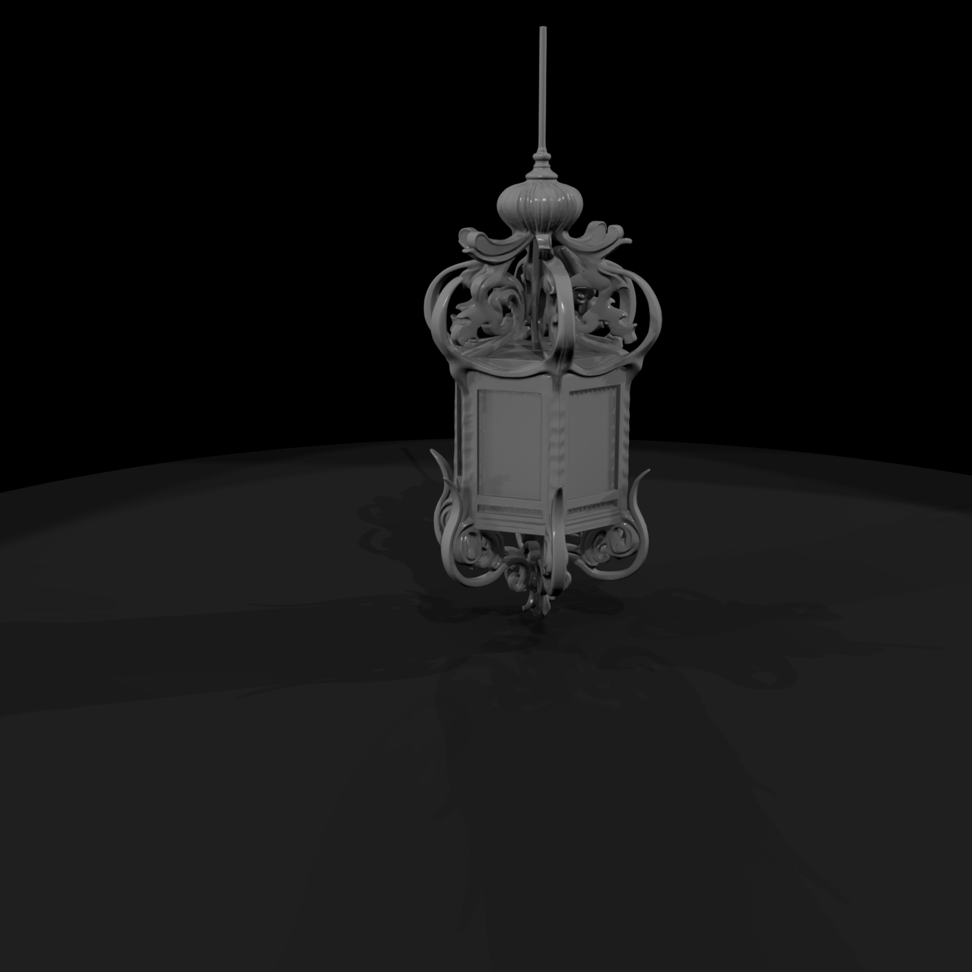 Ornate Baroque Pendant Lantern & Layouts