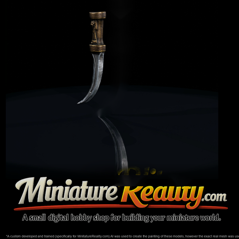 Ornate Curved Fantasy Dagger
