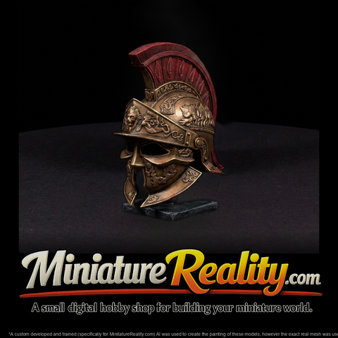 Ornate Roman Gladiator Helmet (HO / Miniature)