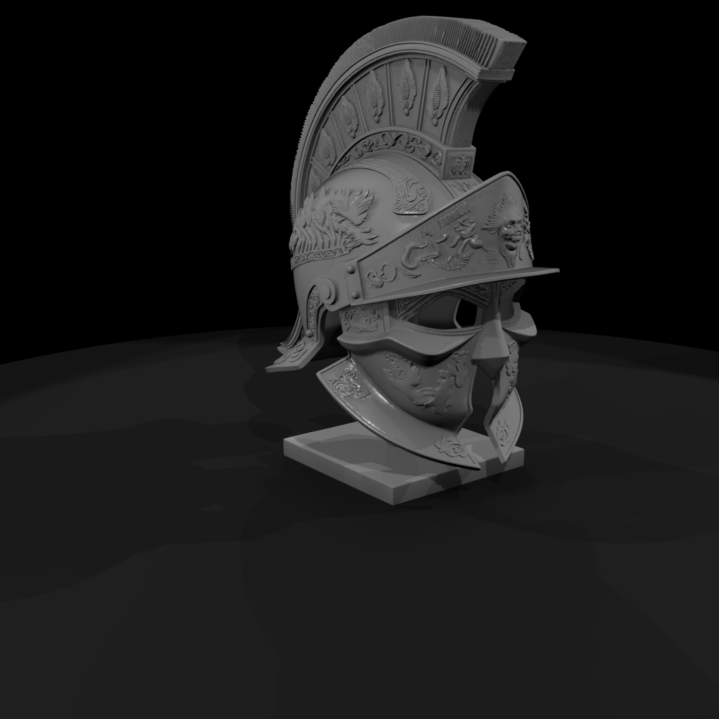 Ornate Roman Gladiator Helmet (HO / Miniature)
