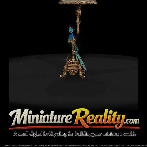Baroque Peacock Side Table