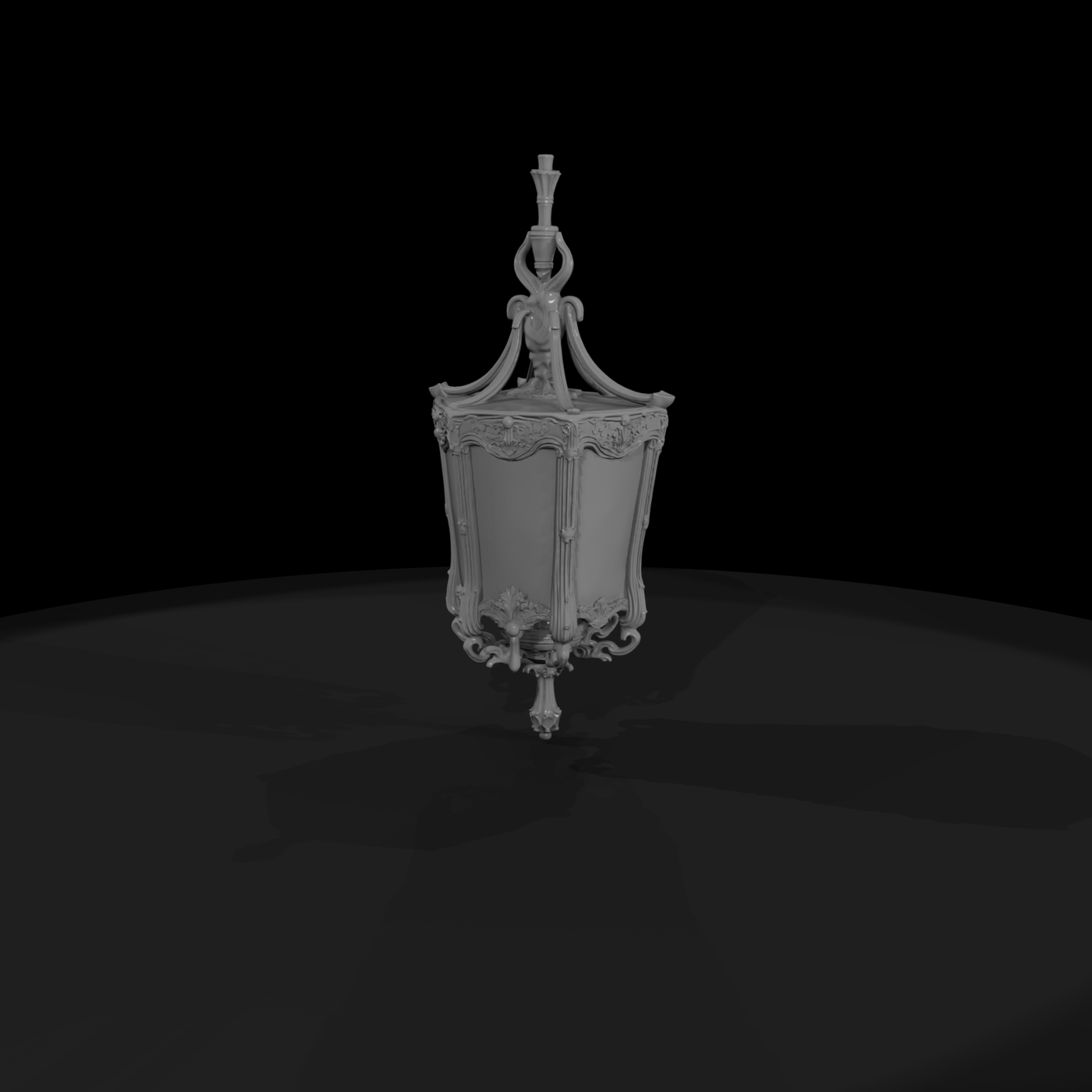 Ornate Baroque Pendant Chandelier