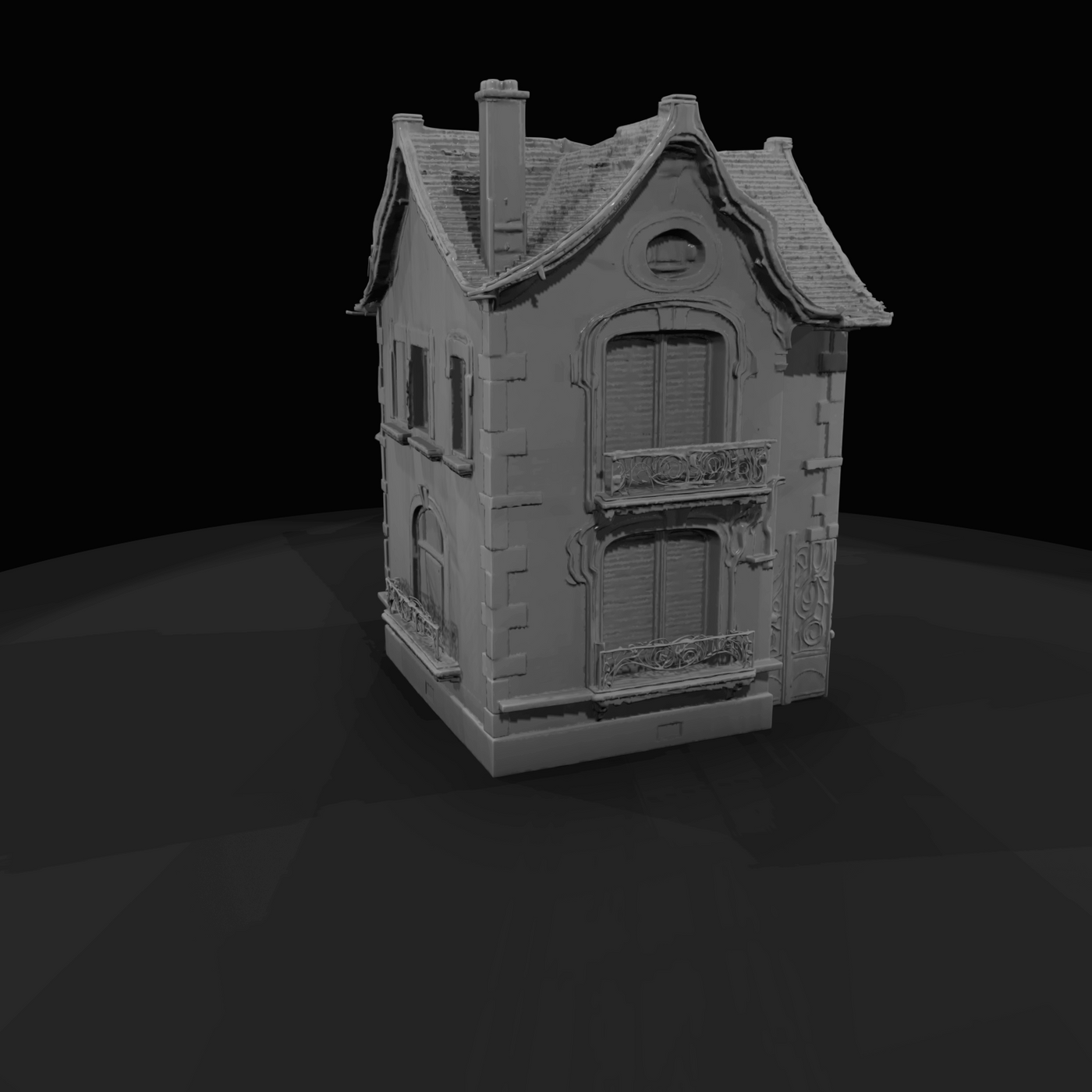 ornate house 3d model