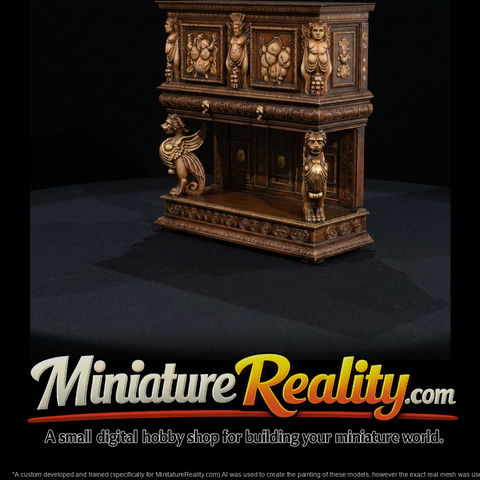 Ornate Renaissance Console Sideboard