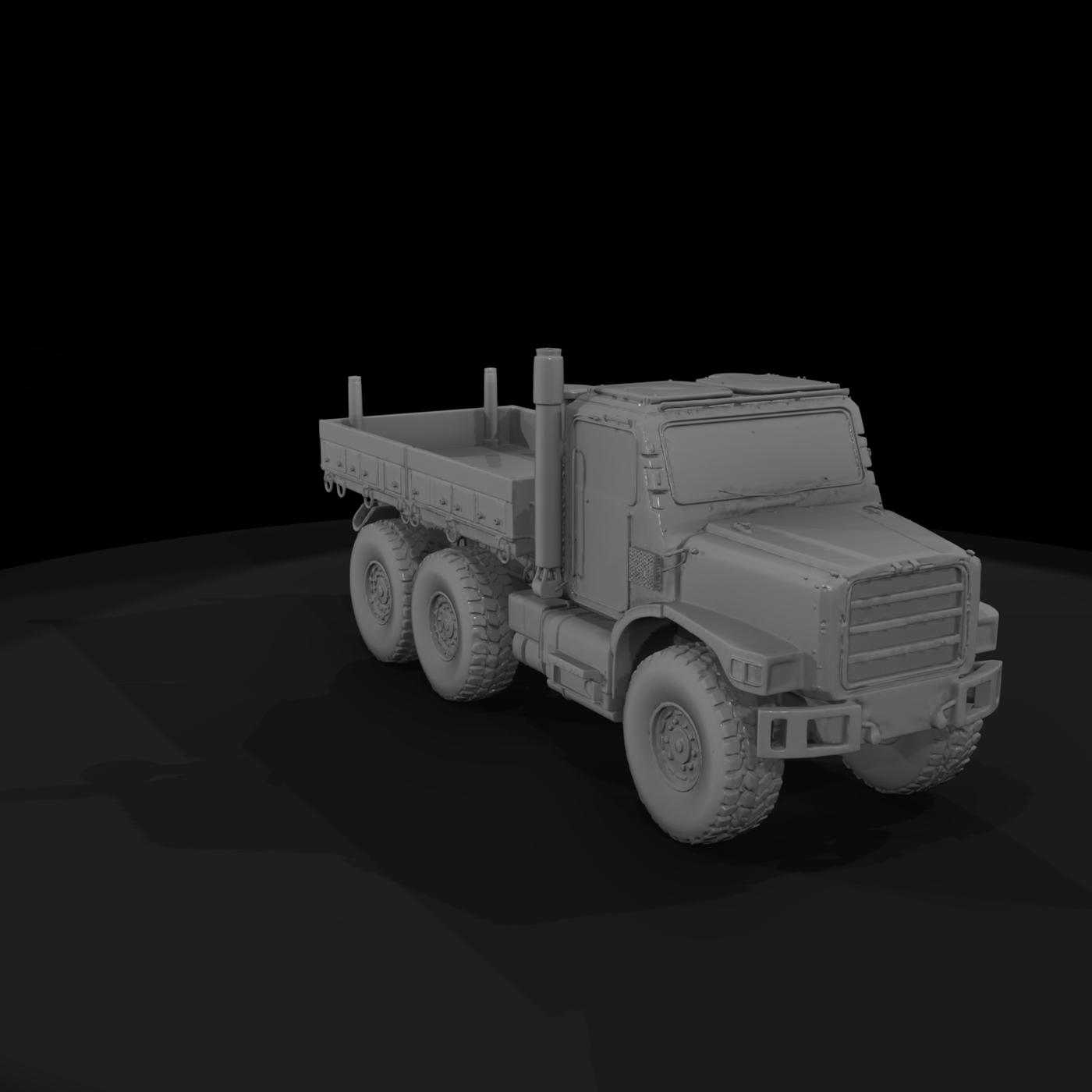 Oshkosh Terramax Flatbed (2016) — 3D Printable Model