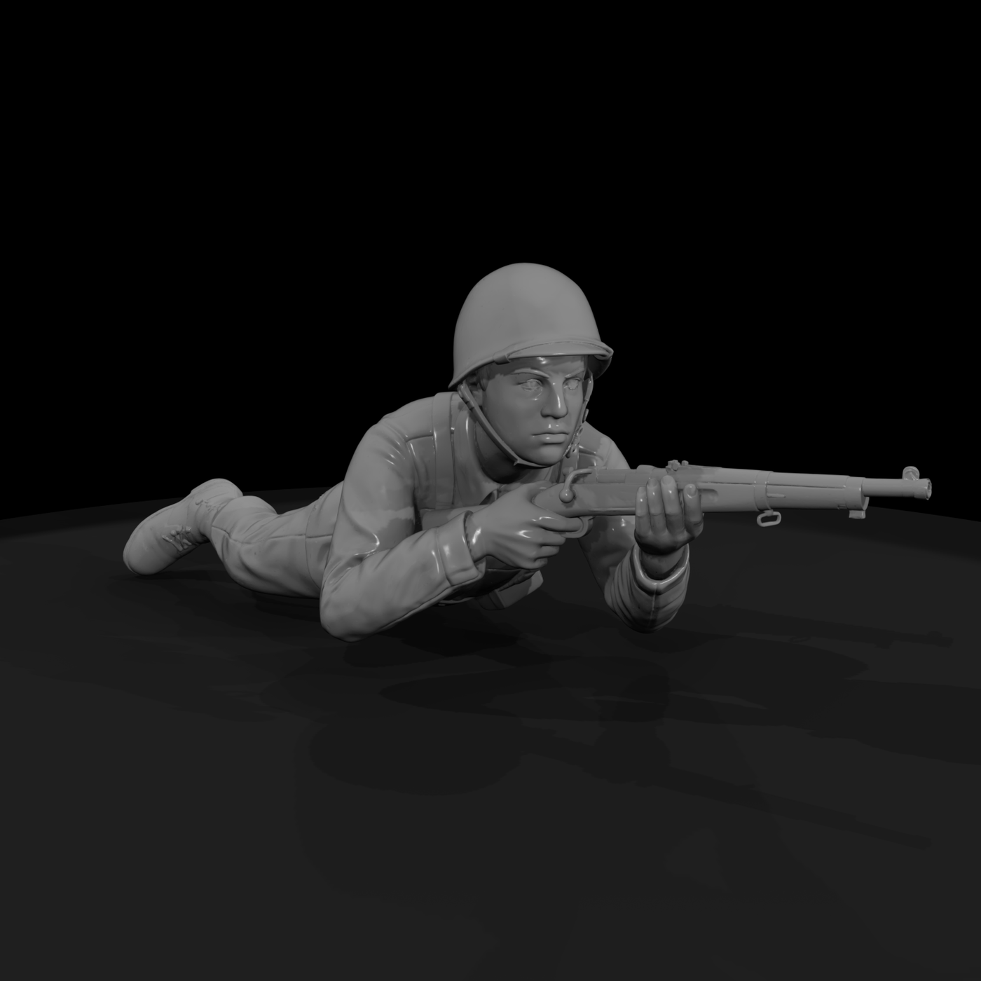 Neutral Background Figure