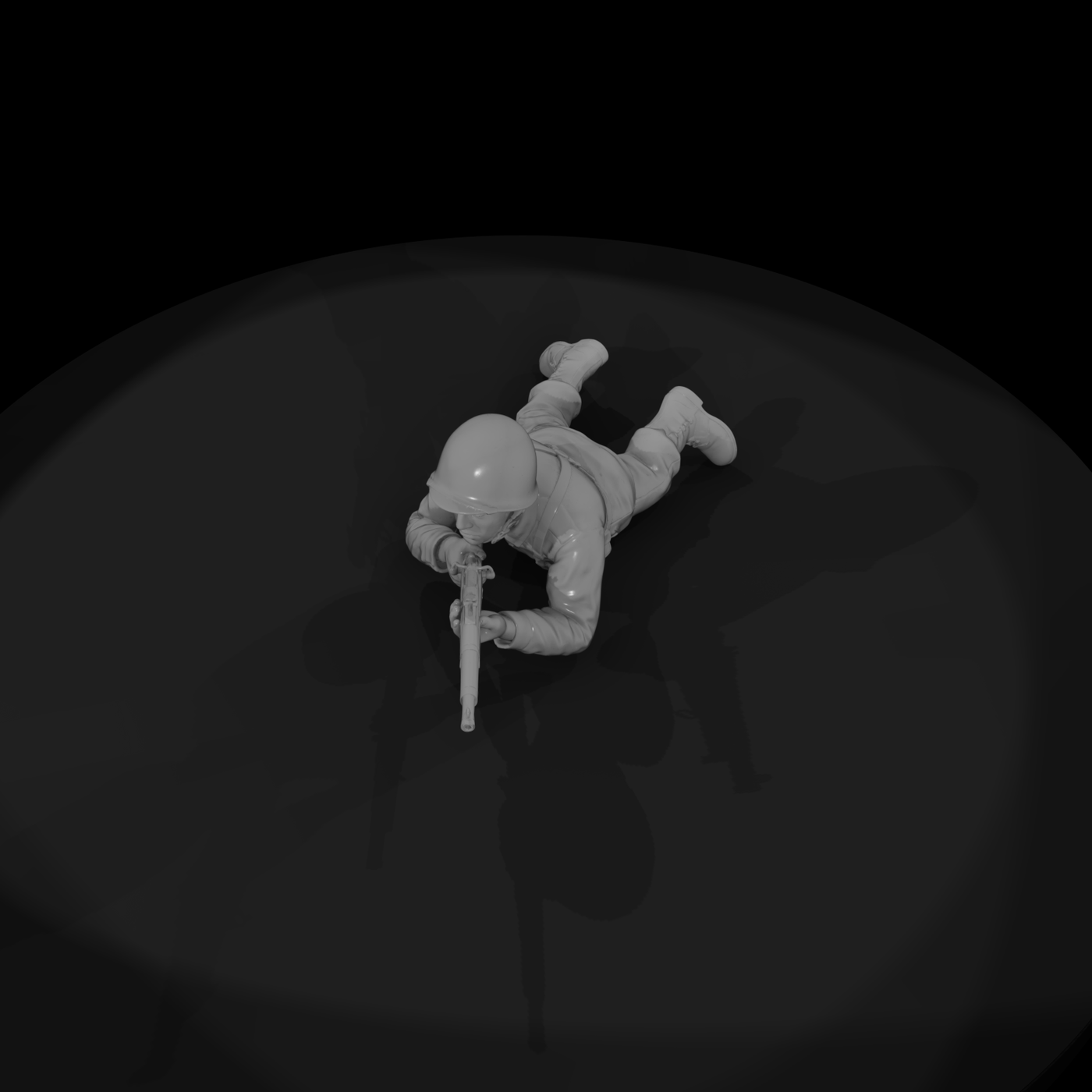 Neutral Background Figure