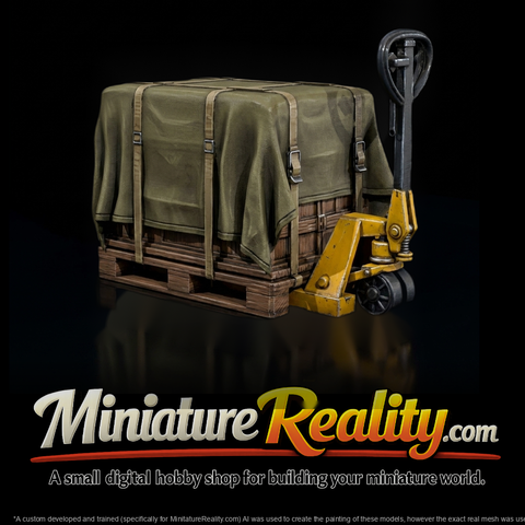 Pallet Jack with Covered Pallet