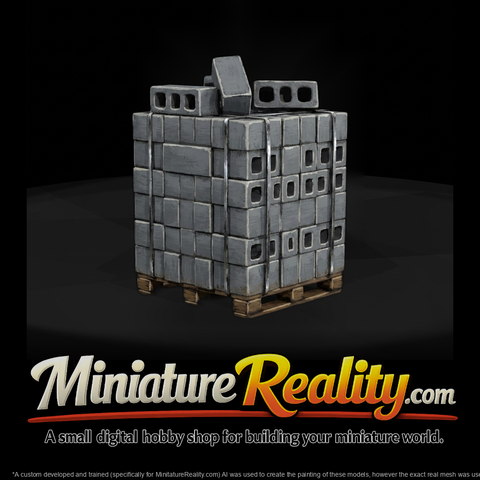 Pallet of Cinder Blocks