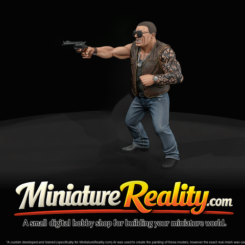 Paulie "Grin" Romano — Biker Miniature