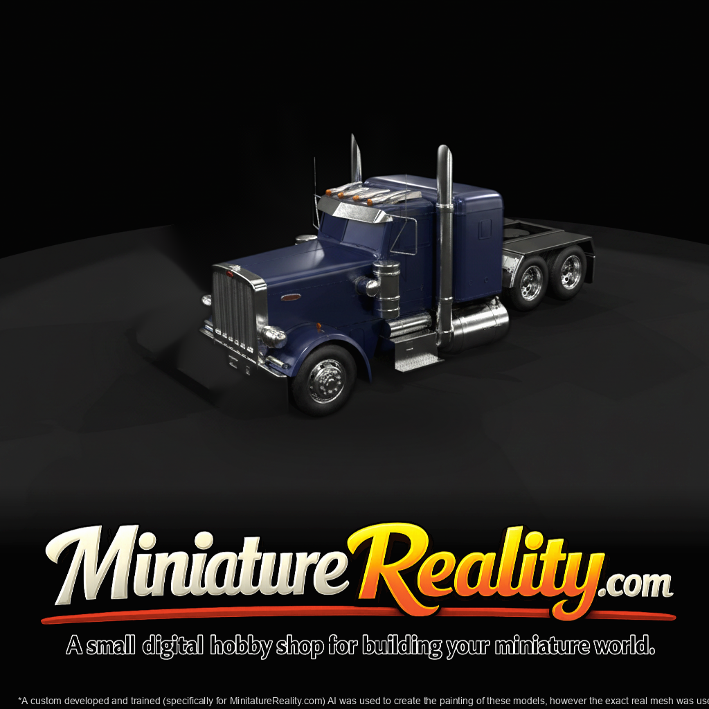 Peterbilt 359EXHD Flattop (1987) — 3D Printable Model