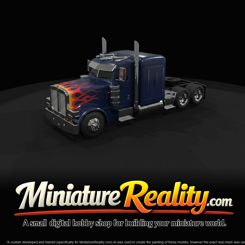 Peterbilt 389 Sleeper Cab (3D Printable)