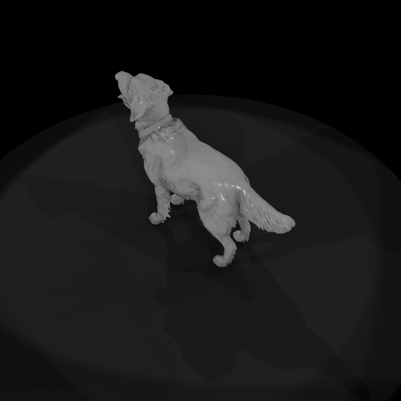 Photorealistic Golden Retriever Miniature (High-Poly)