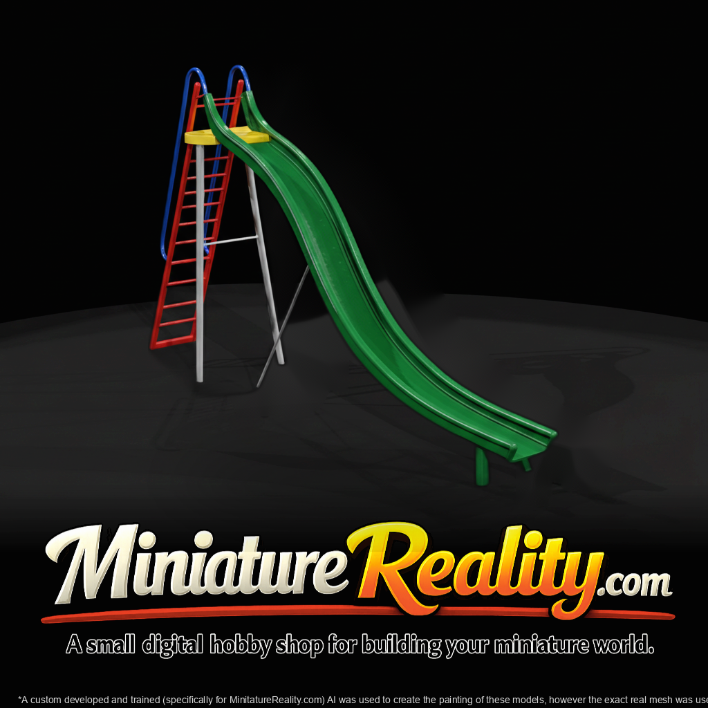 Playground Slide (Miniature Curved Slide )
