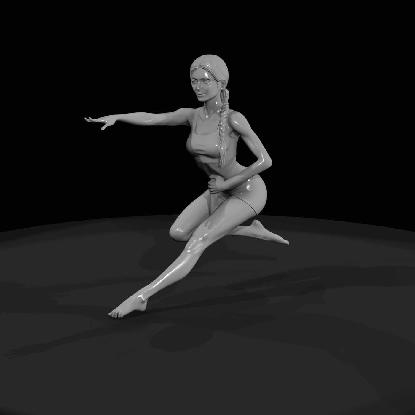 Pole Dancer Figure (estimated) — Aerial Crescent