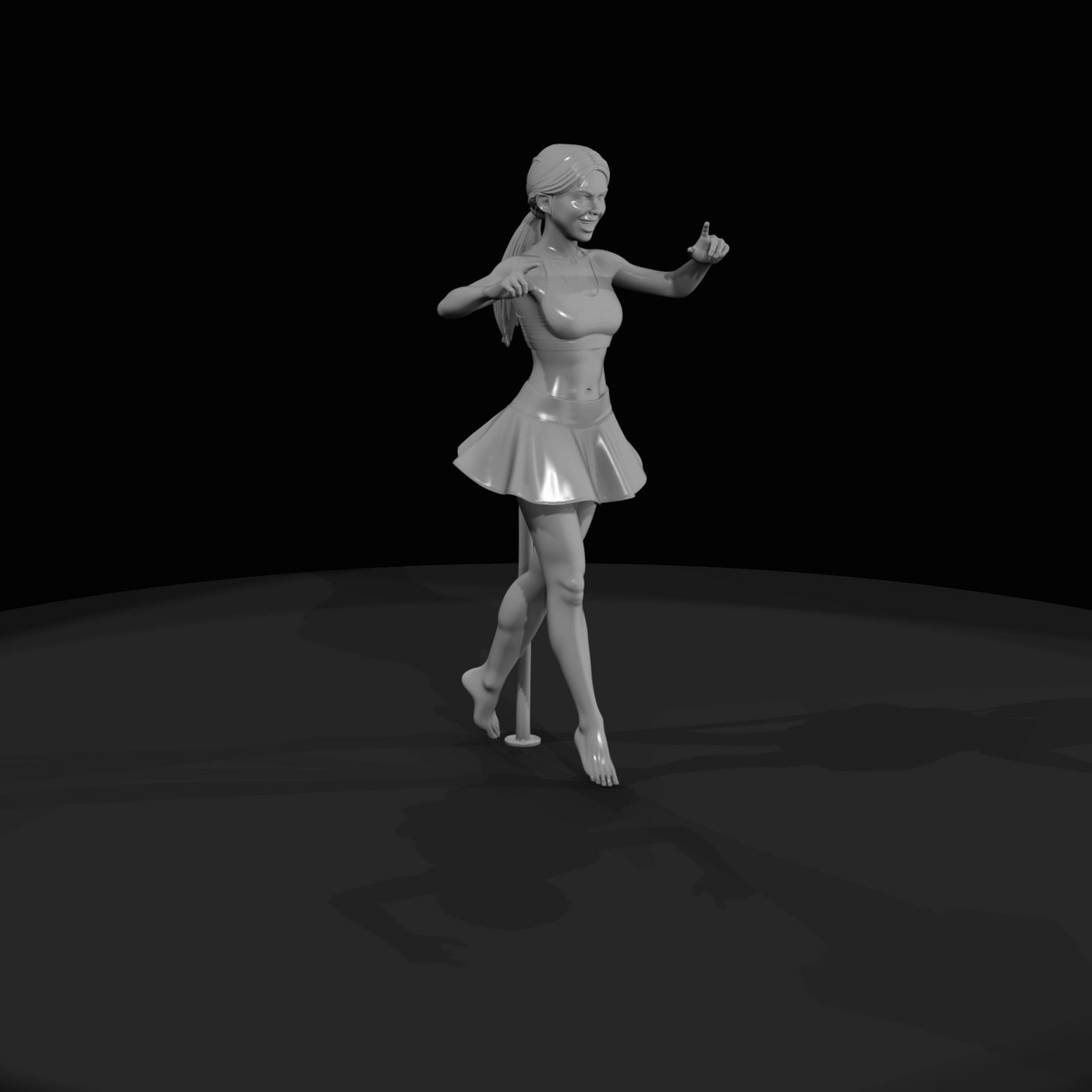 Pole Dancer Figure (estimated) — Allegro Spin