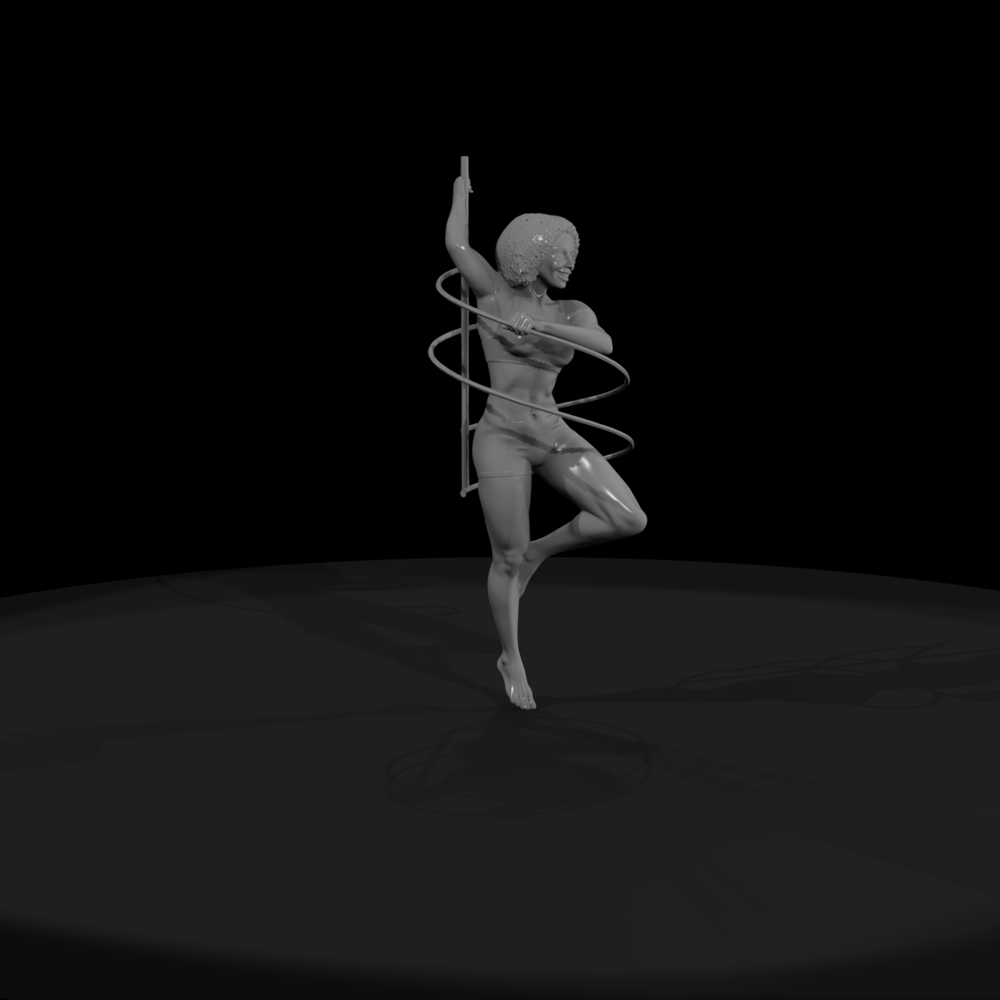 pole dancing completion corkscrew spin