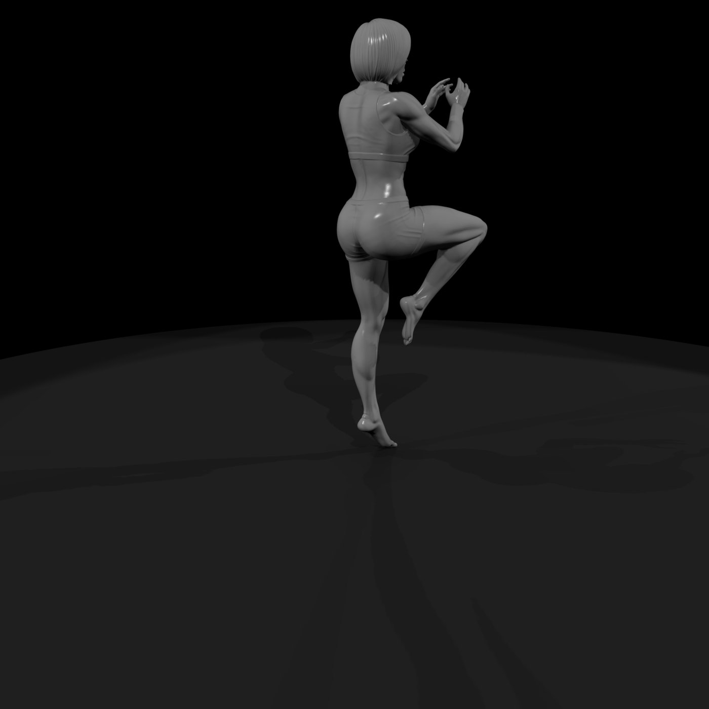 pole dancing completion knee vault